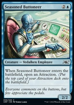 Seasoned Buttoneer - Unfinity (Common) [58]