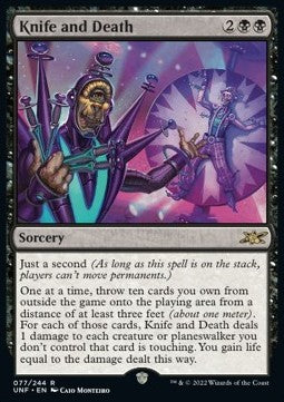 Knife and Death - Unfinity (Rare) [77]