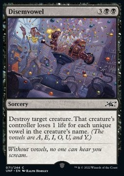 Disemvowel - Unfinity (Common) [71]