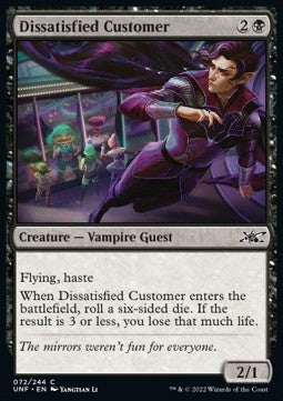 Dissatisfied Customer - Unfinity (Common) [72]