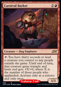 Carnival Barker - Unfinity: Extras (Rare) [388]