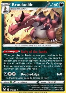 Krookodile - Silver Tempest (Holo Rare) [113]