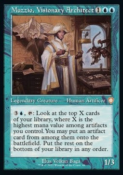 Muzzio, Visionary Architect - Commander: The Brothers' War (Mythic) [89]