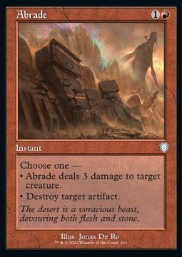 Abrade - Commander: The Brothers' War (Uncommon) [111]