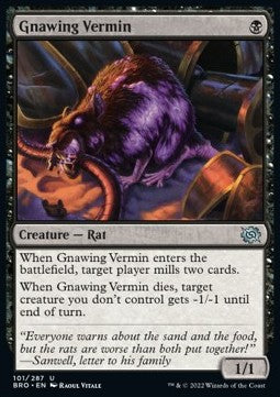 Gnawing Vermin - The Brothers' War (Uncommon) [101]