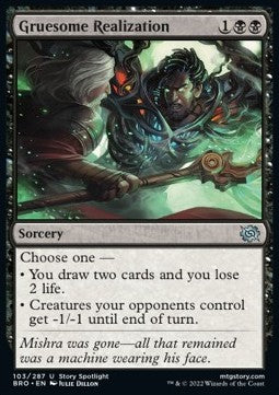 Gruesome Realization - The Brothers' War (Uncommon) [103]