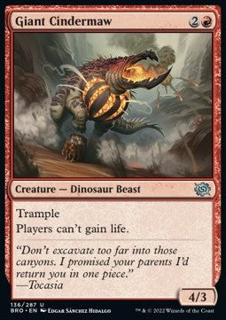 Giant Cindermaw - The Brothers' War (Uncommon) [136]