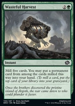 Wasteful Harvest - The Brothers' War (Common) [196]