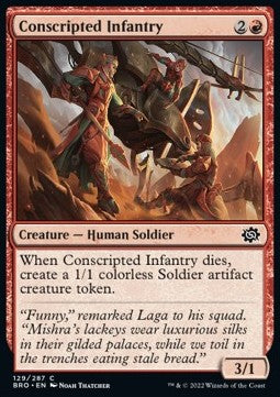 Conscripted Infantry - The Brothers' War (Common) [129]