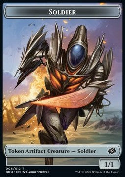 Soldier Token (A 1/1) // Powerstone Token (V.1) - The Brothers' War: Extras (Token) [T 8/7]