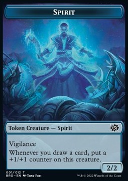 Spirit Token (U 2/2) // Powerstone Token - The Brothers' War: Extras (Token) [T 1/7]
