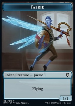 Faerie Token (U 1/1) // Thopter Token (A 1/1) - Commander: The Brothers' War: Extras (Token) [T 4/10]