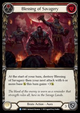 Blessing of Savagery (Red) (Regular) - Dynasty (Rare) [013]
