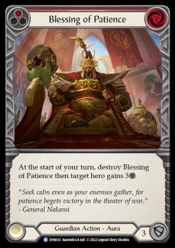 Blessing of Patience (Red) (Regular) - Dynasty (Rare) [033]