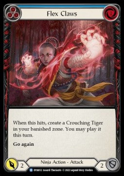 Flex Claws (Blue) (Regular) - Dynasty (Rare) [052]