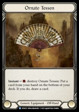 Ornate Tessen (Rainbow Foil) - Dynasty (Rare) [235]