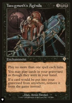 Yawgmoth's Agenda - The List (Rare) [135]