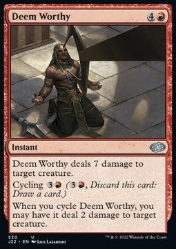 Deem Worthy - Jumpstart 2022 (Uncommon) [520]
