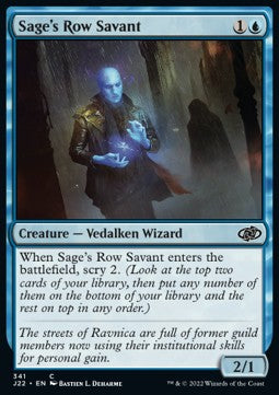 Sage's Row Savant - Jumpstart 2022 (Common) [341]