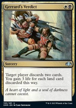 Gerrard's Verdict - Dominaria Remastered (Uncommon) [190]