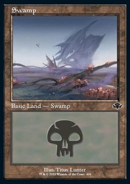 Swamp (V.1) - Dominaria Remastered (Land) [406]