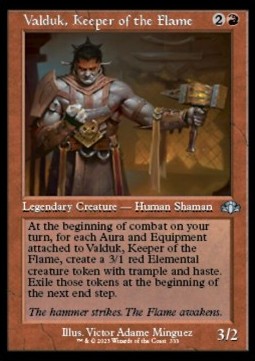 Valduk, Keeper of the Flame - Dominaria Remastered: Extras (Uncommon) [333]