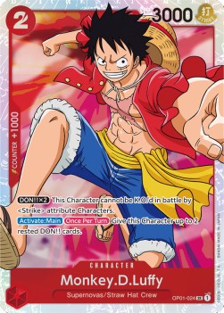 Monkey.D.Luffy (OP01-024) (V.1) - Romance Dawn (Super Rare) [024]