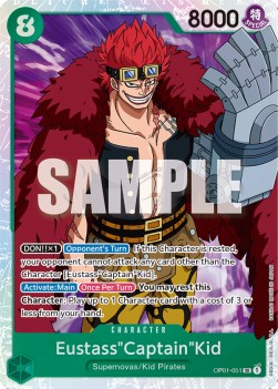 Eustass"Captain"Kid (OP01-051) (V.1) - Romance Dawn (Super Rare) [051]