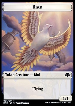 Bird Token (White 1/1) - Dominaria Remastered: Extras (Token) [T 1]