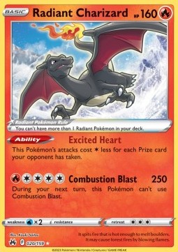 Radiant Charizard - Crown Zenith (Ultra Rare) [020]