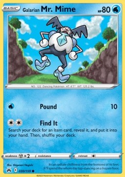 Galarian Mr. Mime - Crown Zenith (Common) [030]