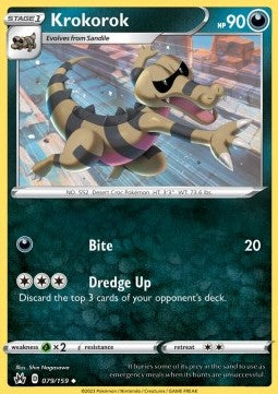 Krokorok - Crown Zenith (Uncommon) [079]