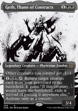 Geth, Thane of Contracts (V.1) - Phyrexia: All Will Be One: Extras (Rare) [306]