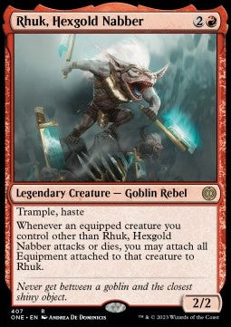 Rhuk, Hexgold Nabber (V.1) - Phyrexia: All Will Be One: Extras (Rare) [407]