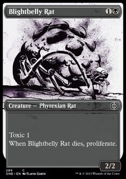 Blightbelly Rat (V.1) - Phyrexia: All Will Be One: Extras (Common) [289]