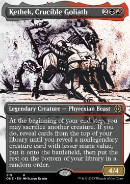 Kethek, Crucible Goliath (V.1) - Phyrexia: All Will Be One: Extras (Rare) [319]