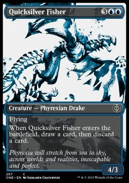 Quicksilver Fisher (V.1) - Phyrexia: All Will Be One: Extras (Common) [287]