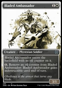 Bladed Ambassador (V.1) - Phyrexia: All Will Be One: Extras (Uncommon) [285]