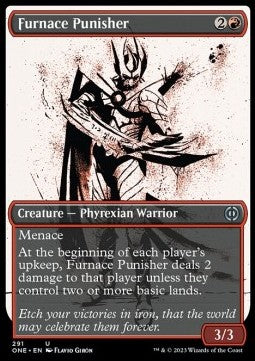 Furnace Punisher (V.1) - Phyrexia: All Will Be One: Extras (Uncommon) [291]