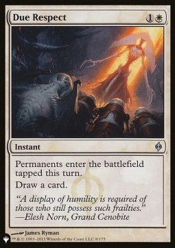 Due Respect - The List (Uncommon) [8]