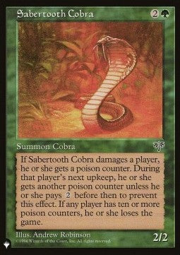 Sabertooth Cobra - The List (Common) [238]