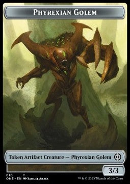 Phyrexian Golem Token (Artifact 3/3) - Phyrexia: All Will Be One: Extras (Token) [T10]