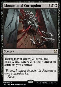 Monumental Corruption - Commander: Phyrexia: All Will Be One (Rare) [24]