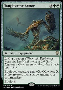 Tangleweave Armor - Commander: Phyrexia: All Will Be One (Rare) [26]
