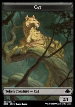 Cat Token (B 2/1) // Elephant Token (G 3/3) - Dominaria Remastered: Extras (Token) [XDMR-T 3/9]