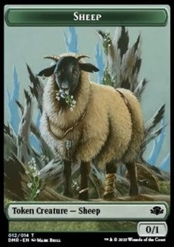 Sheep Token (G 0/1) // Elephant Token (G 3/3) - Dominaria Remastered: Extras (Token) [XDMR-T 12/9]