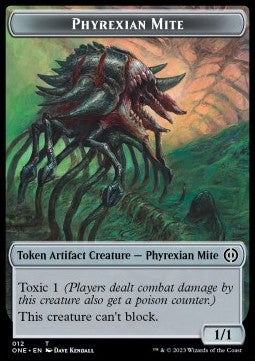 Phyrexian Mite Token (A 1/1) // Phyrexian Mite Token (A 1/1) - Phyrexia: All Will Be One: Extras (Token) [T 12/11]