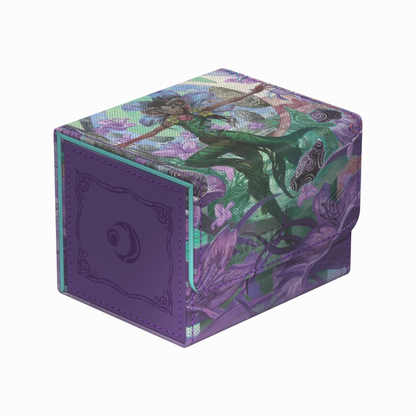 Ultimate Guard Deck Box Sidewinder 100+ Xenoskin mit Lorwyn Eclipsed Natur-Artwork in Grün und Türkis, Deckbox für MTG