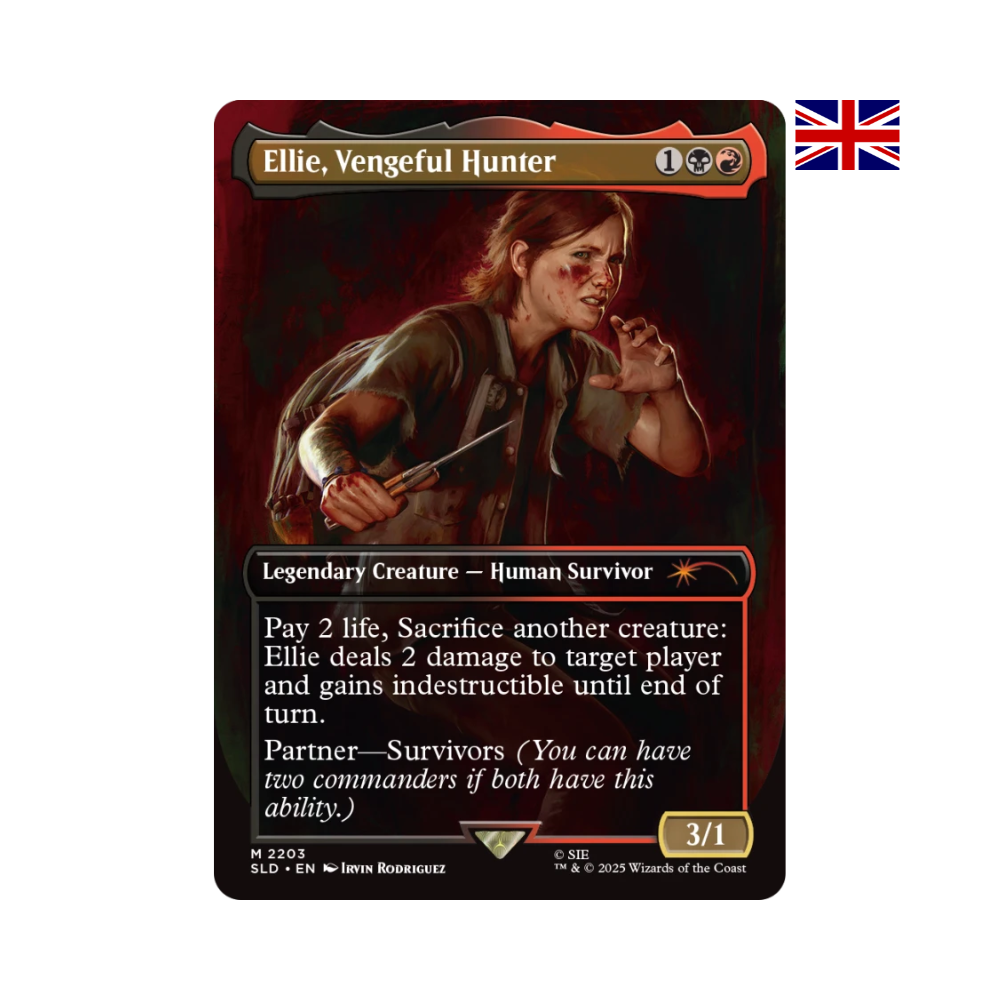 Magic The Gathering Karte Ellie Vengeful Hunter – Secret Lair x PlayStation The Last of Us Part II