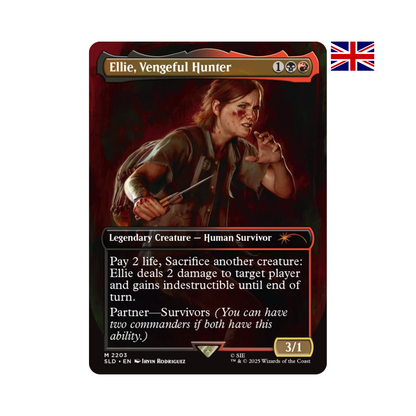 Magic The Gathering Karte Ellie Vengeful Hunter – Secret Lair x PlayStation The Last of Us Part II